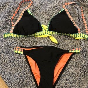 Multi-Color Tie-Up Bikini